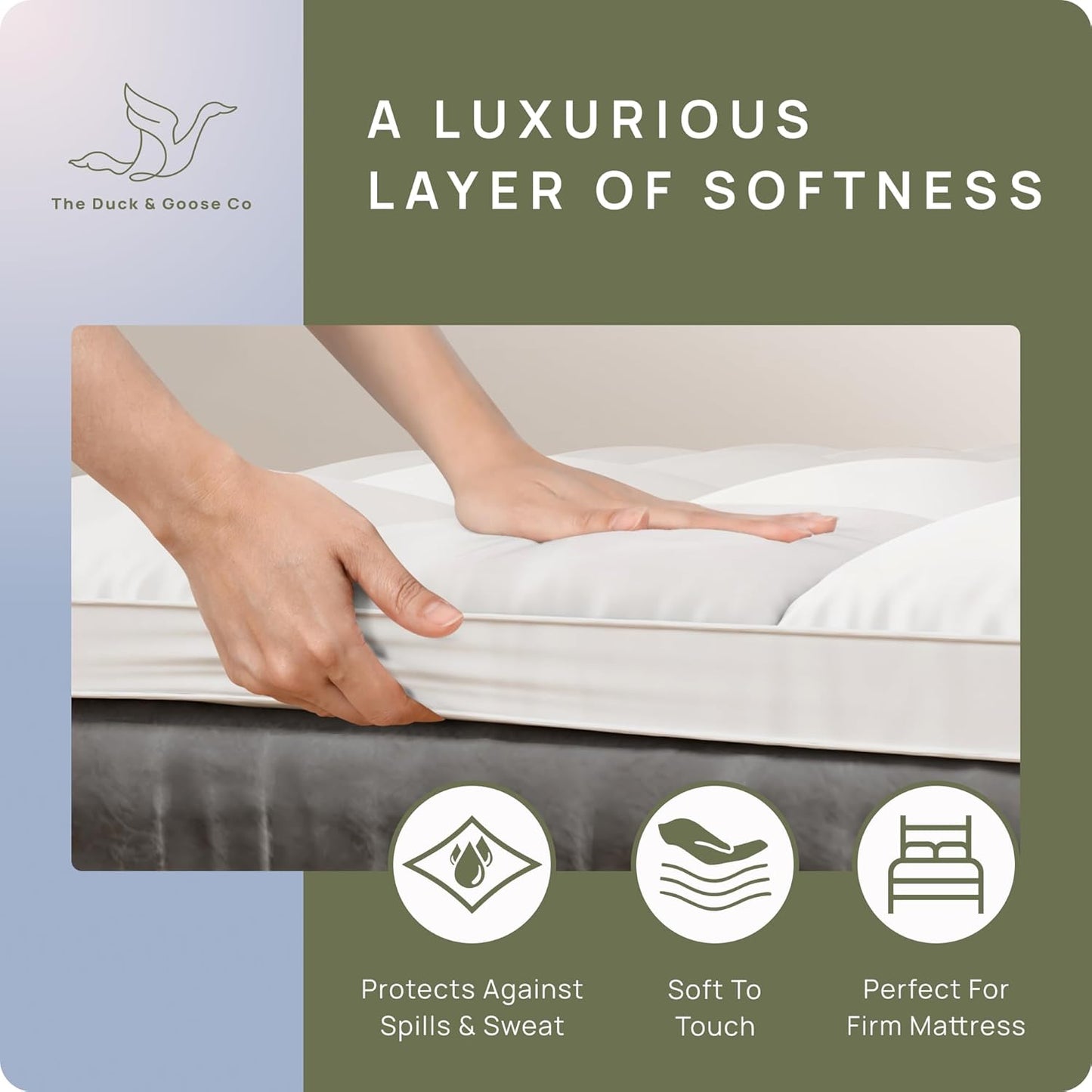 Extra Thick Cooling Mattress Topper