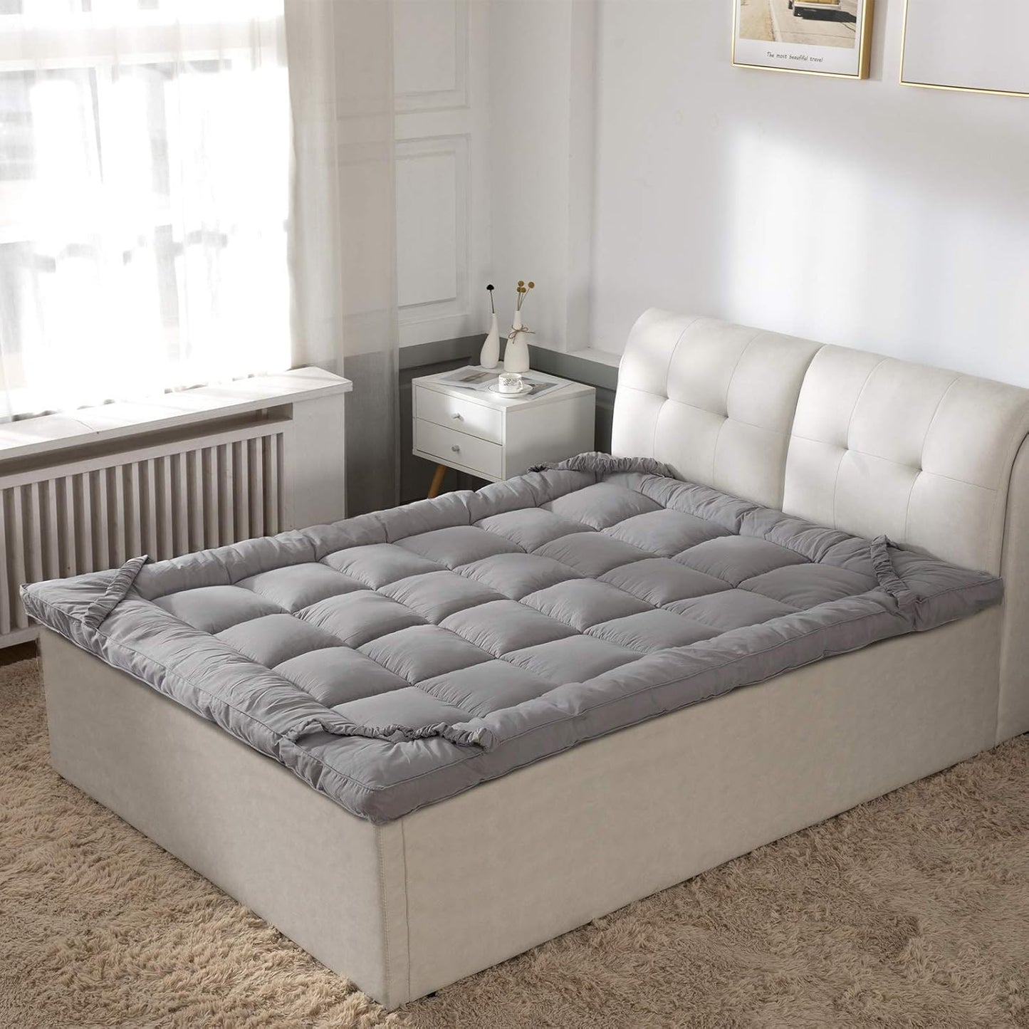 Soft Pillow Top Mattress Topper & Pad